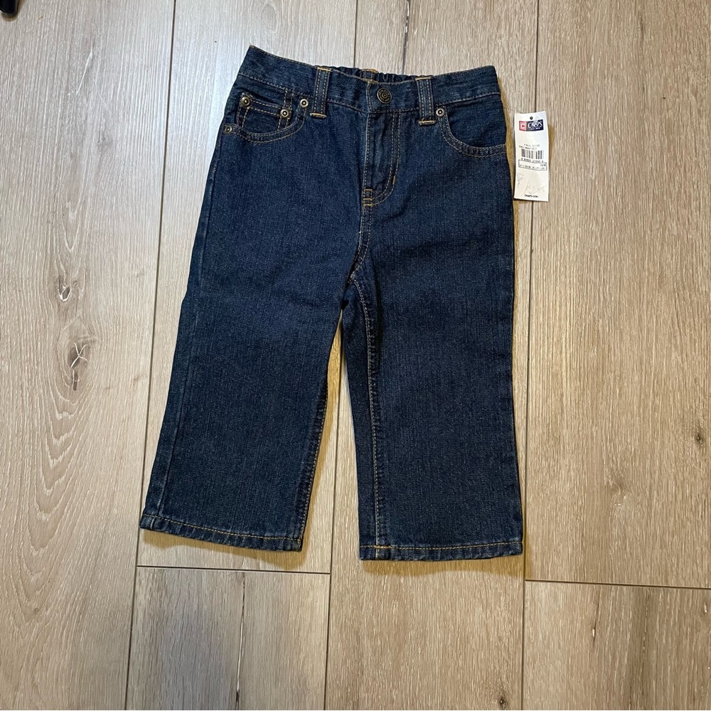 Chaps 18 Months NWT Jeans Versatile Dark Wash Playwear Staple Vintage Look Denim
